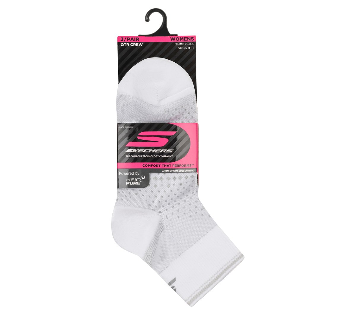 Women|Clothing Skechers 3 Pack Women's Reflective Performance Quarter Socks | Skechers Women|Clothing