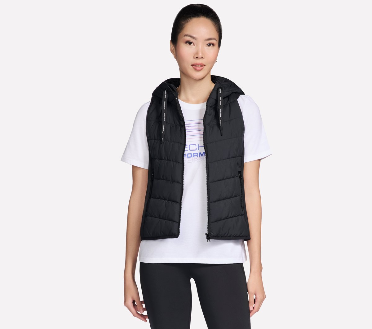 Performance Elite Cozy Fit Hooded Vest | Skechers Women