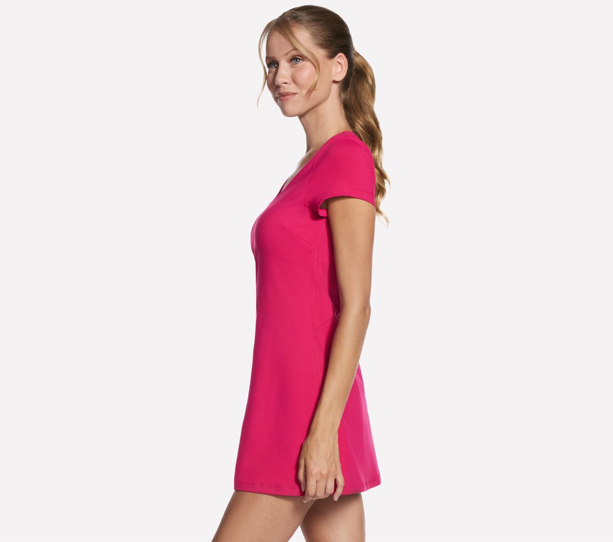 GO WALK Scoop Short Sleeve Dress | Skechers Women