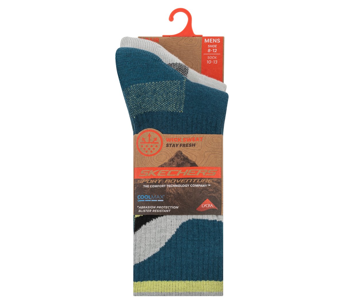 Men|Clothing Skechers 2 Pack Men's Crew Trail Socks | Skechers Men|Clothing