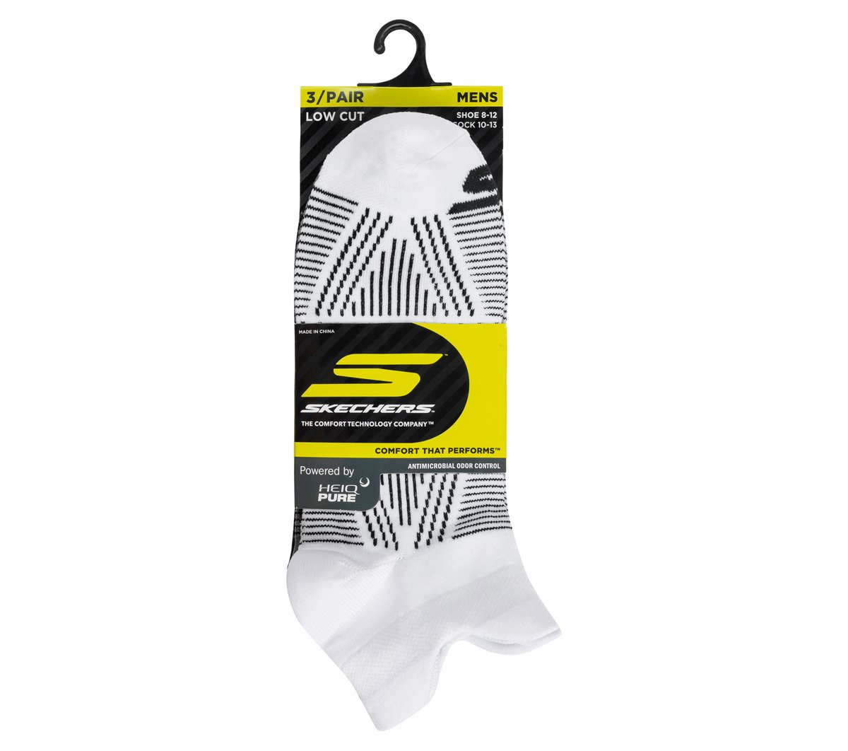 Men|Clothing Skechers 3 Pack Men's Performance Low Cut Pattern Socks | Skechers Men|Clothing