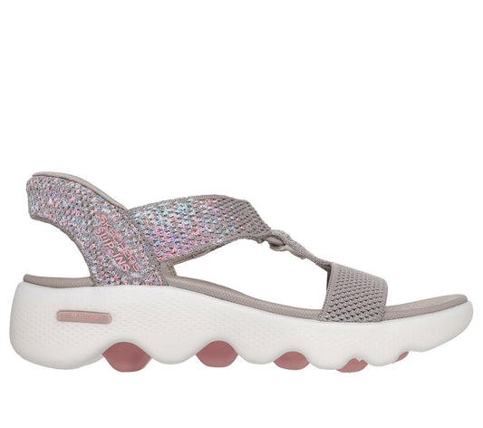 Slip-ins: GO WALK Massage Fit Sandal - Confetti Sky | Skechers Women
