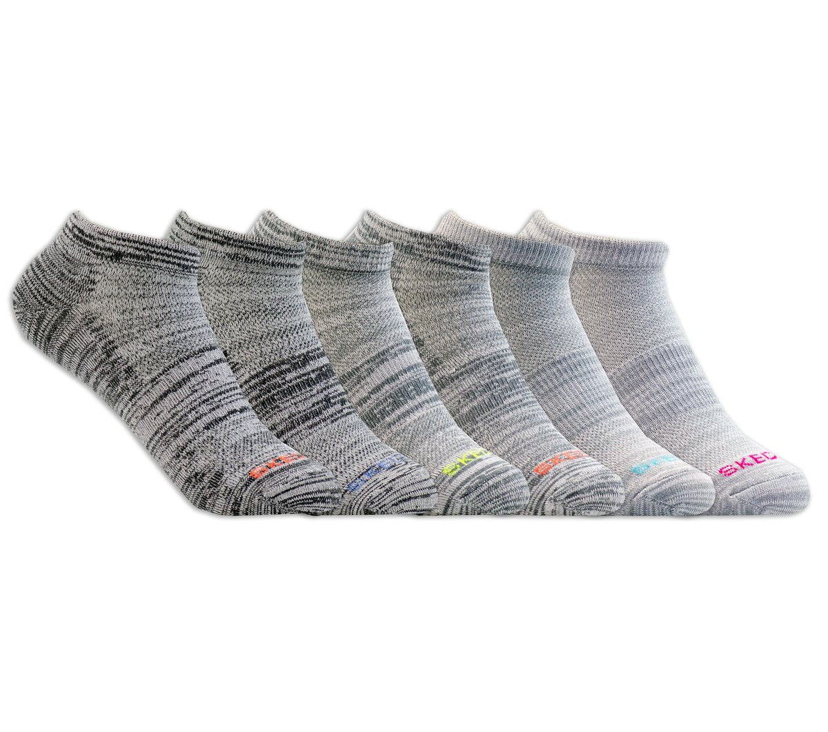 Women|Clothing Skechers 6 Pack Women's Low Cut Sport Stripe Socks | Skechers Women|Clothing