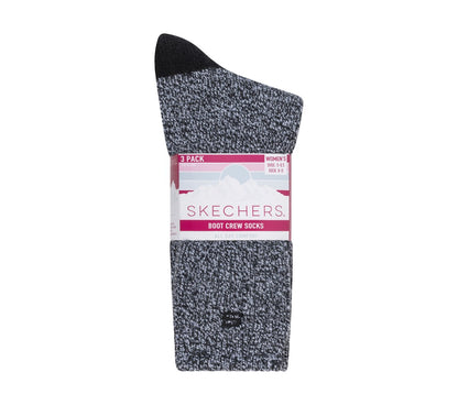 Women|Clothing Skechers Super Soft Boot Crew Socks - 3 Pack | Skechers Women|Clothing
