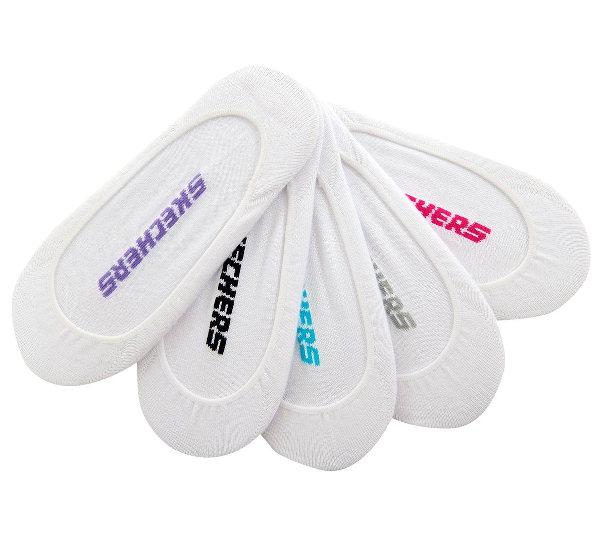 Women|Clothing Skechers 5 Pack Non Terry Solid Liner Socks | Skechers Women|Clothing