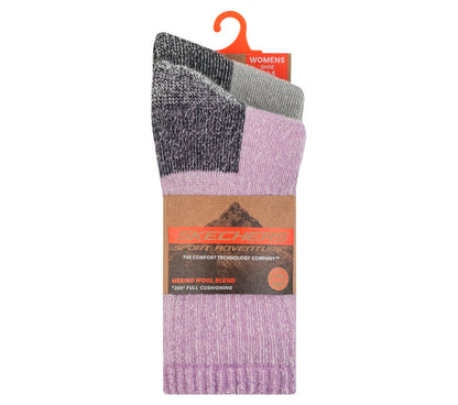 Women|Clothing Skechers 2 Pack Women's Crew Wool Socks | Skechers Women|Clothing
