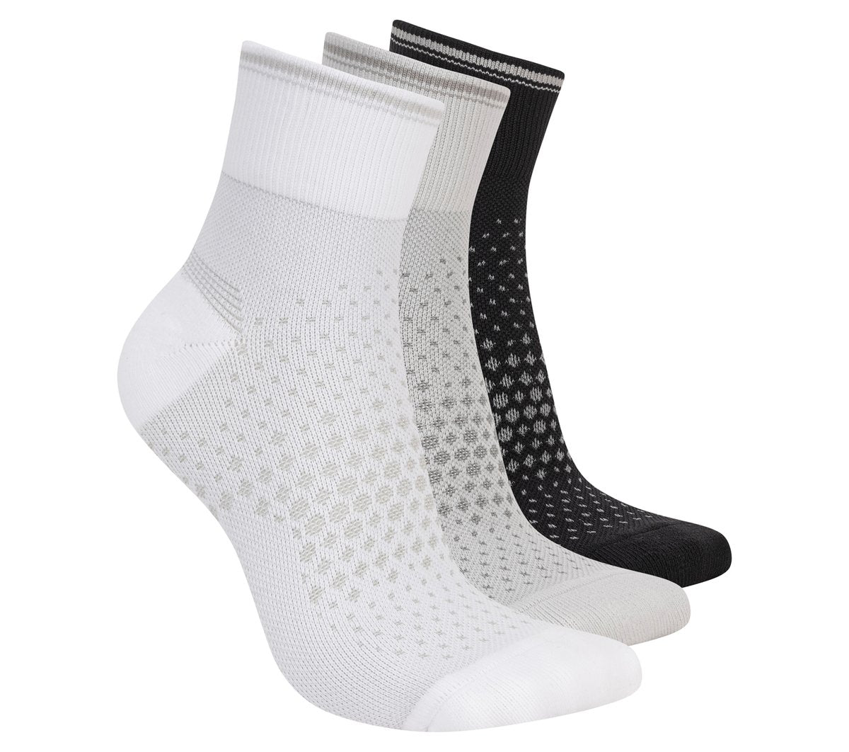Women|Clothing Skechers 3 Pack Women's Reflective Performance Quarter Socks | Skechers Women|Clothing