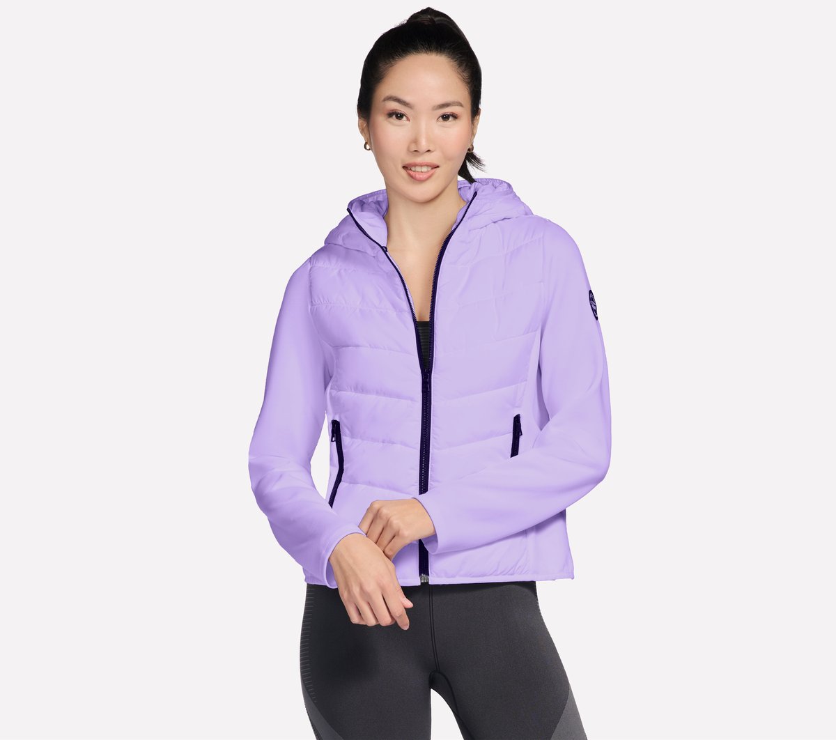 WHITE / LIGHT PURPLE,S