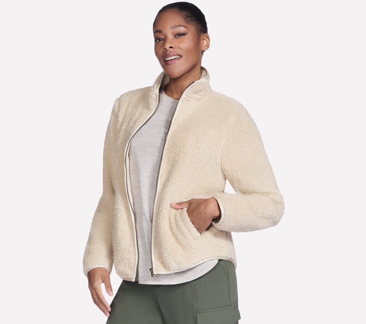 Skech-Sherpa Jacket | Skechers Women