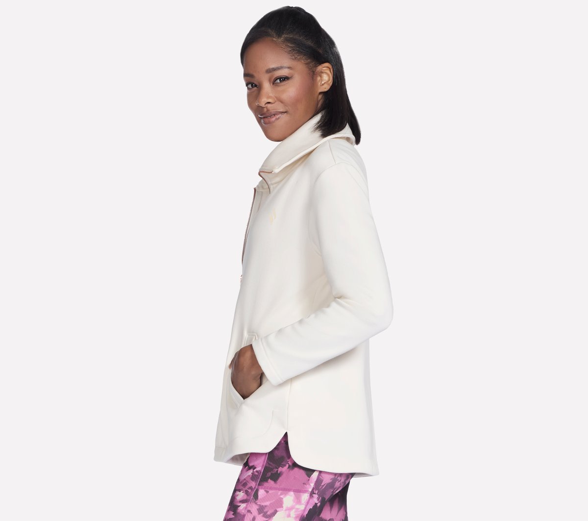 GO SNUGGLE Tunic Full Zip Jacket | Skechers Women