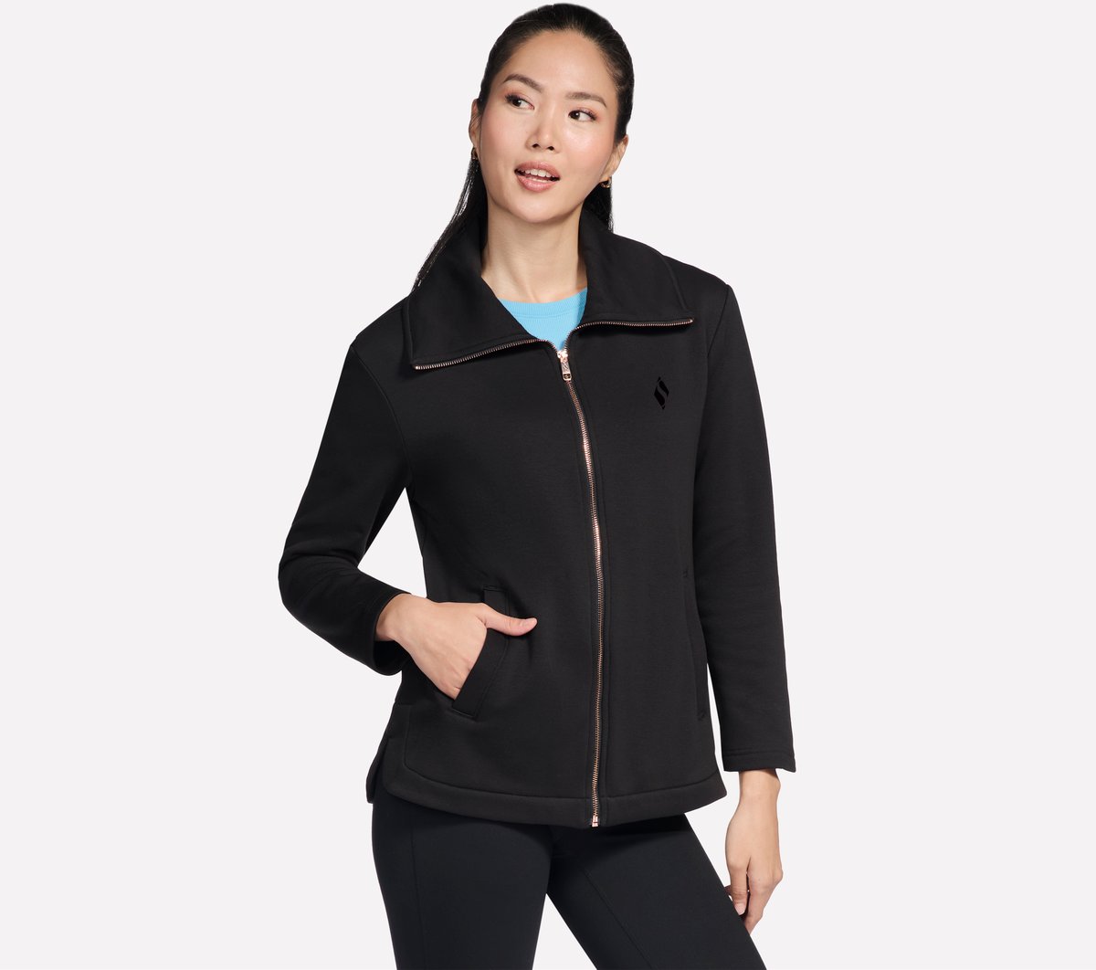 GO SNUGGLE Tunic Full Zip Jacket | Skechers Women