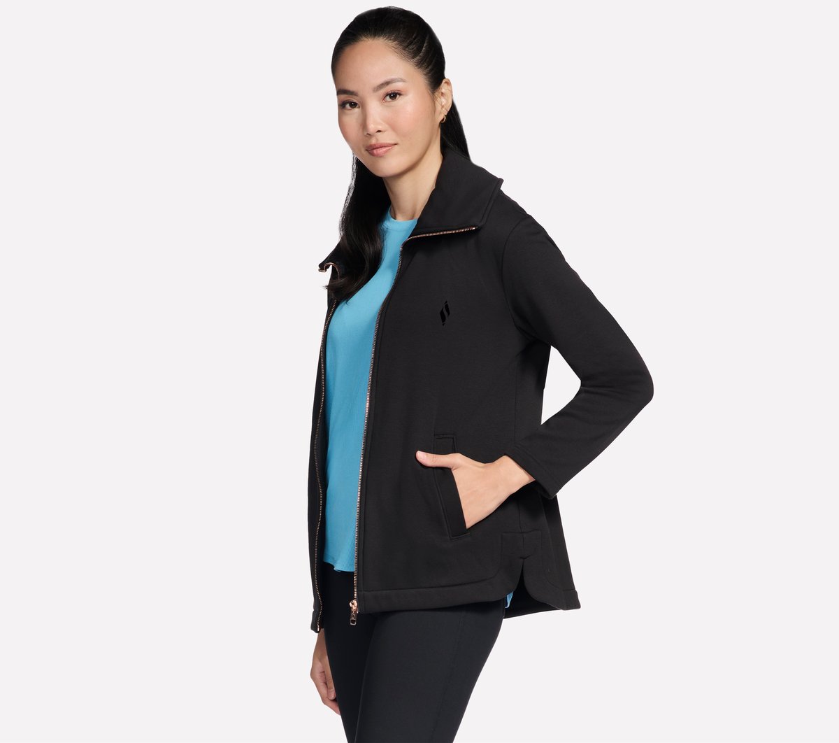 GO SNUGGLE Tunic Full Zip Jacket | Skechers Women