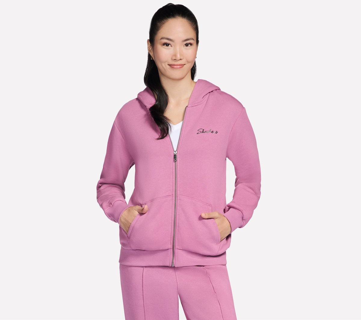 SKECH SWEATS Signature Full Zip Hoodie | Skechers Women