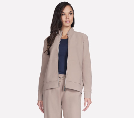 GO Luxe Rib Everyday Full Zip Jacket | Skechers Women