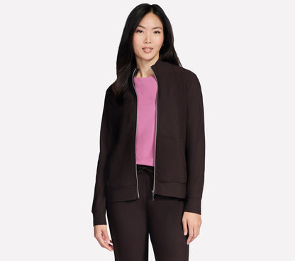 GO Luxe Rib Everyday Full Zip Jacket | Skechers Women