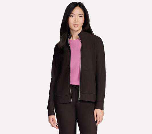 GO Luxe Rib Everyday Full Zip Jacket | Skechers Women