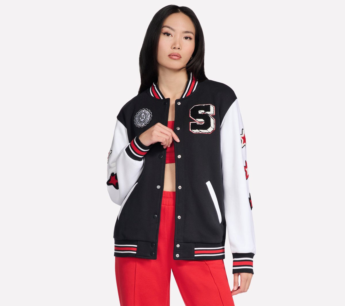 Classic Varsity Jacket | Skechers Women
