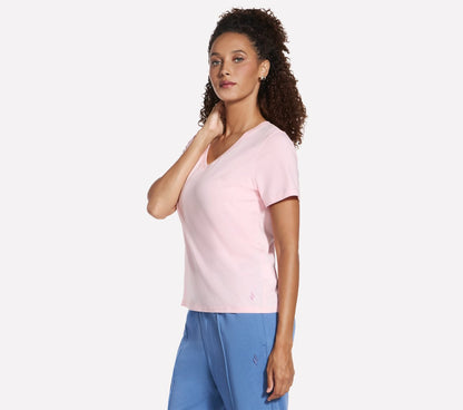 Pima V-Neck Tee | Skechers Women