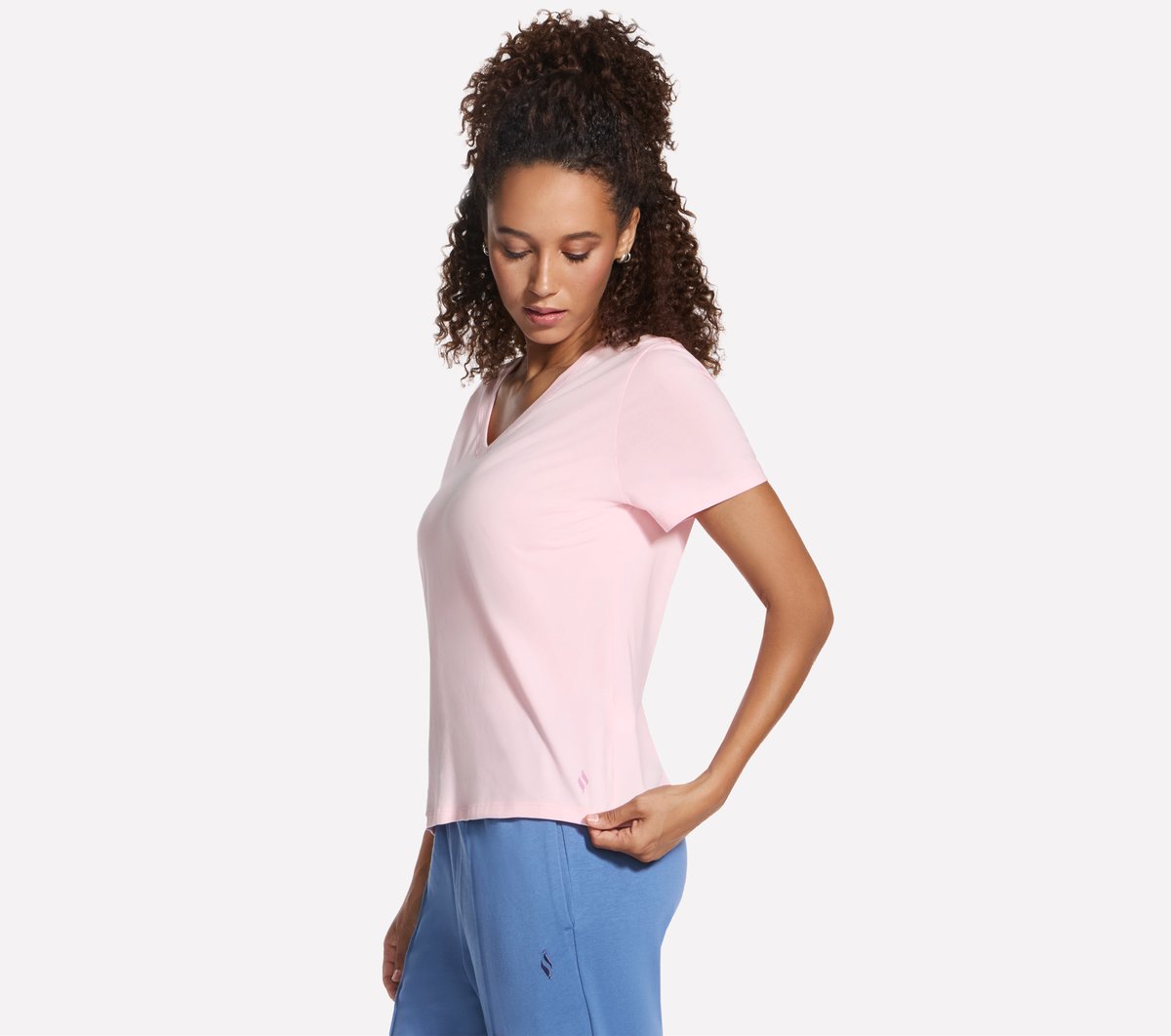 Pima V-Neck Tee | Skechers Women