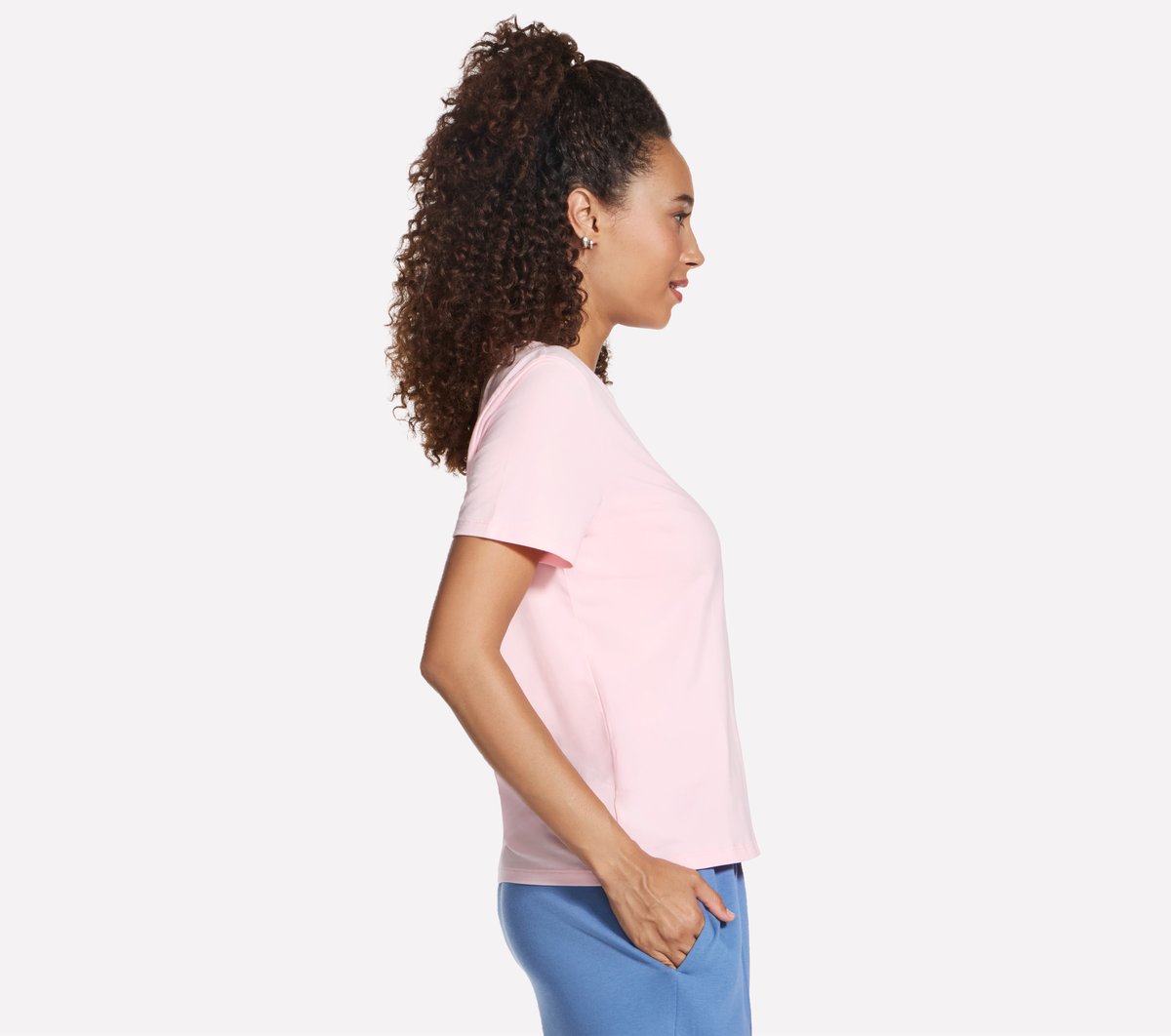 Pima V-Neck Tee | Skechers Women
