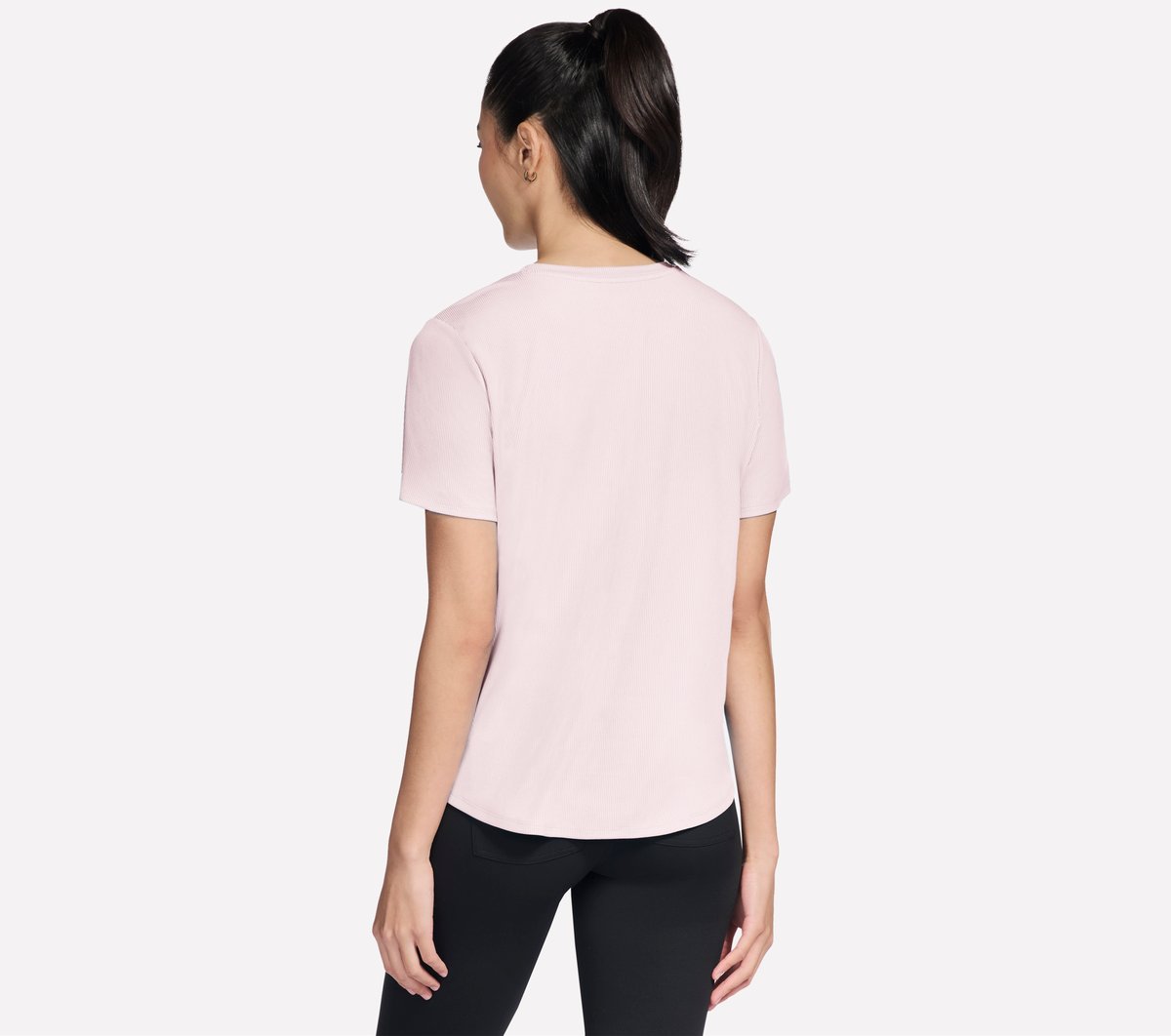 GO WALK Luxe Rib Tee | Skechers Women