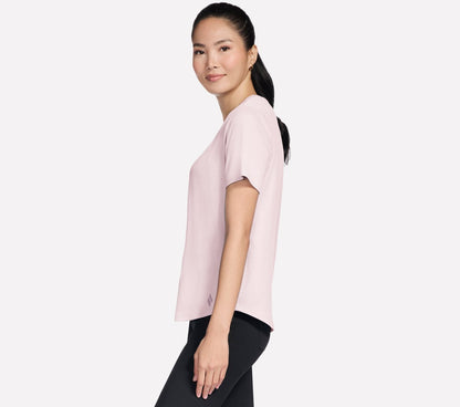 GO WALK Luxe Rib Tee | Skechers Women