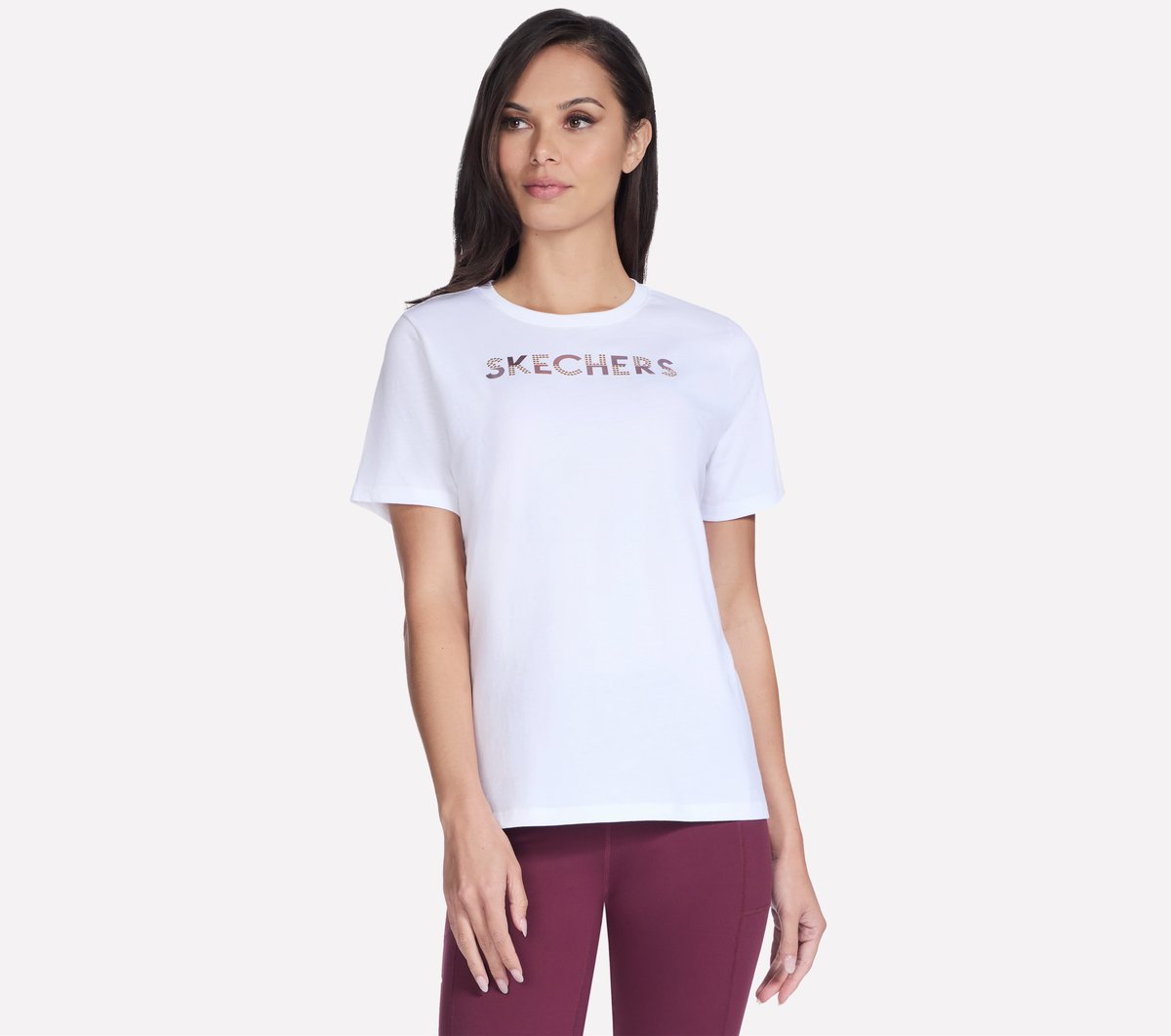 Dazzle Short Sleeve Tee | Skechers Women