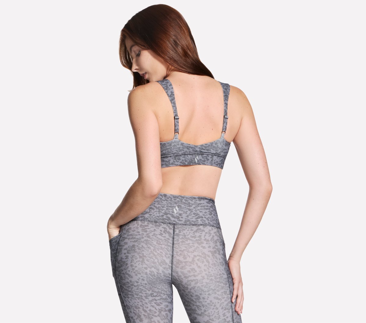 GO WALK Evolution Printed Zip Front Bra | Skechers Women