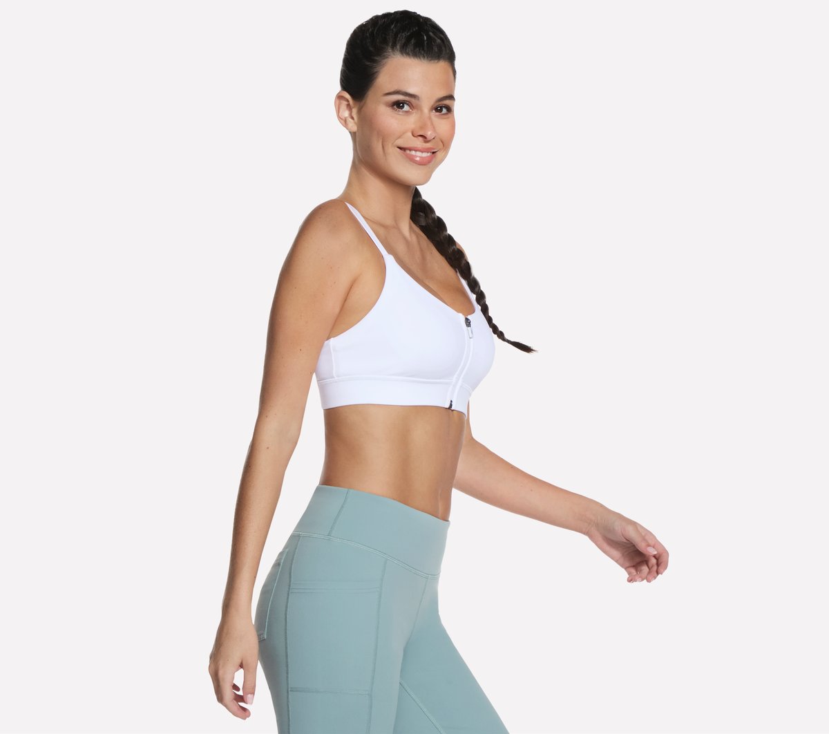 GO WALK Evolution Zip Front Bra | Skechers Women