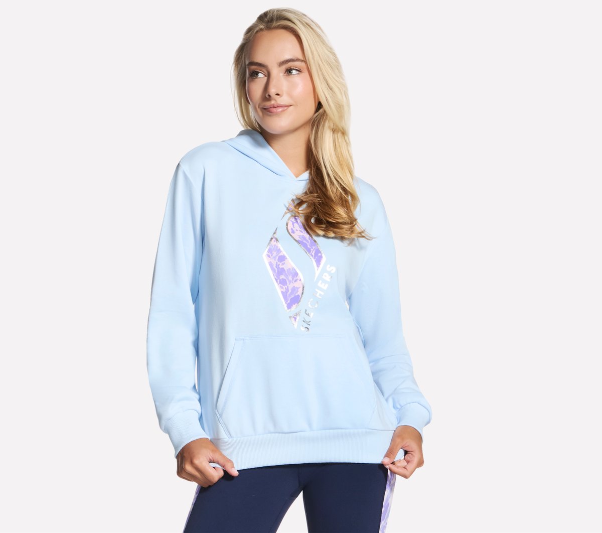 Floral Diamond Pullover Hoodie | Skechers Women