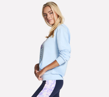 Floral Diamond Pullover Hoodie | Skechers Women