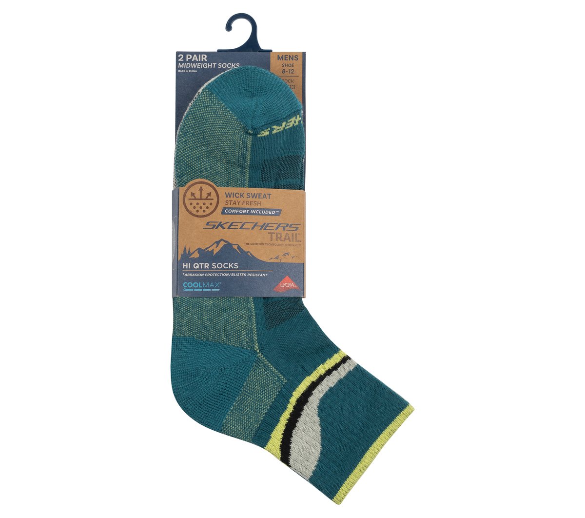 Men|Clothing Skechers 2 Pack Men's Quarter Trail Socks | Skechers Men|Clothing