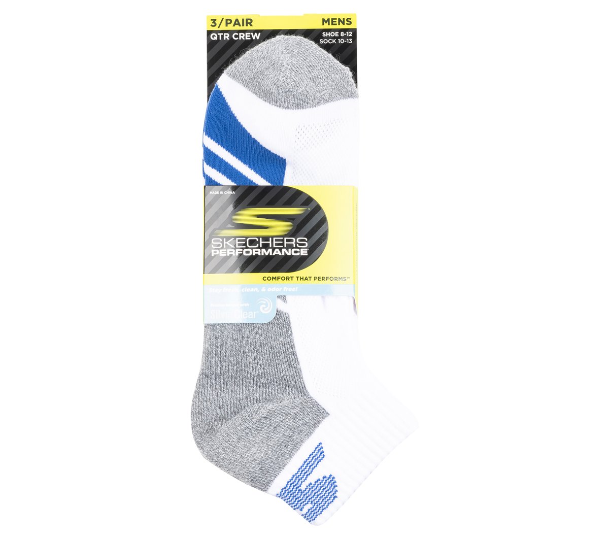 Men|Clothing Skechers 3 Pack Men's Half Terry Quarter Crew Socks | Skechers Men|Clothing