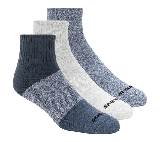 Men|Clothing Skechers 3 Pack Men's Colorblock Quarter Socks | Skechers Men|Clothing