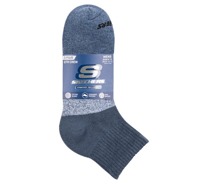 Men|Clothing Skechers 3 Pack Men's Colorblock Quarter Socks | Skechers Men|Clothing
