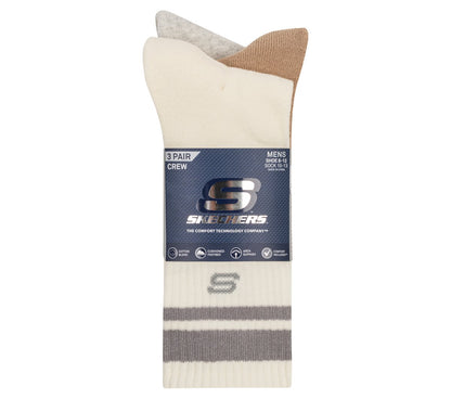 Men|Clothing Skechers 3 Pack Men's Lifestyle Crew Socks | Skechers Men|Clothing