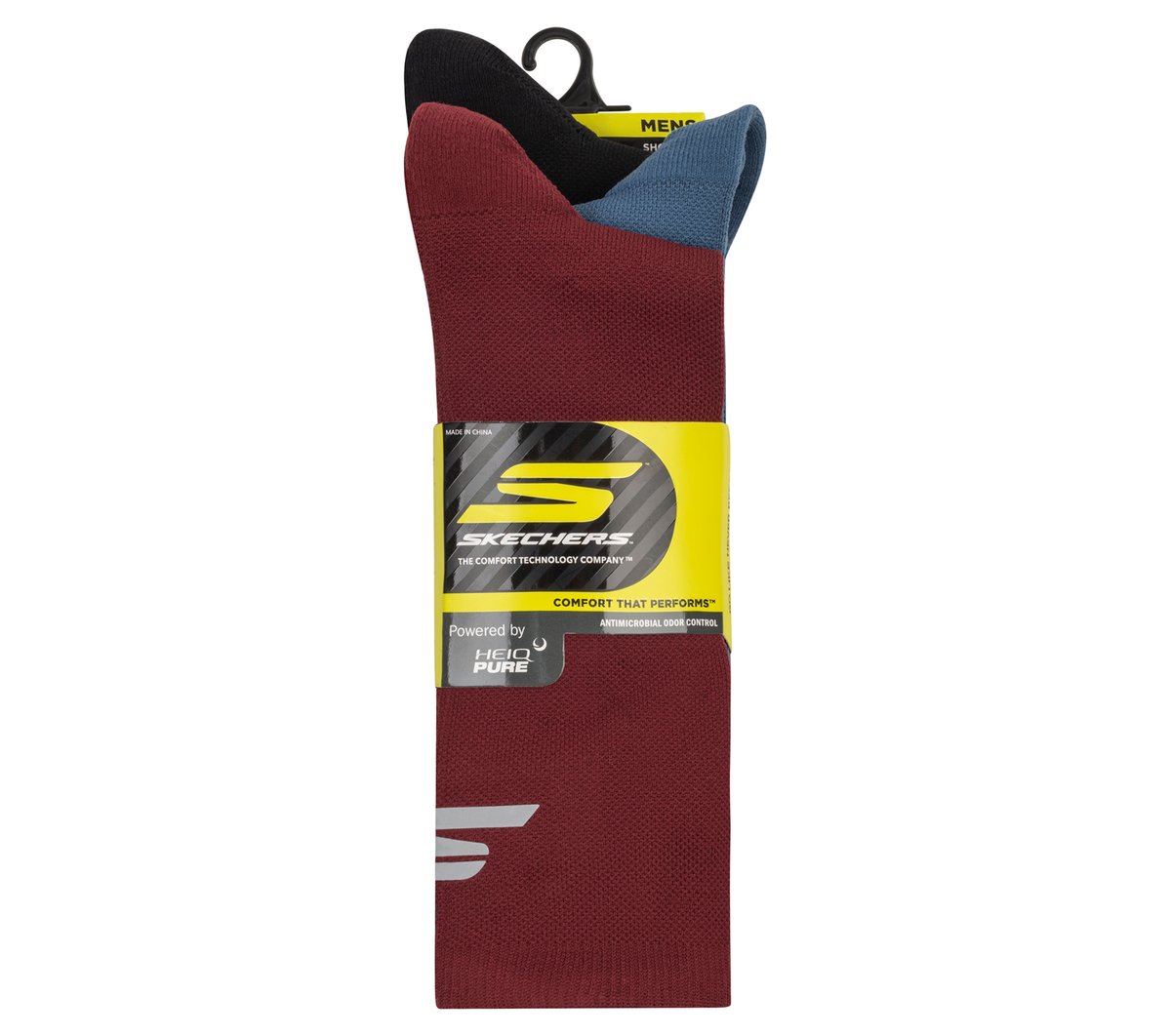 Men|Clothing Skechers 3 Pack Men's Reflective Performance Half Terry Crew Socks | Skechers Men|Clothing