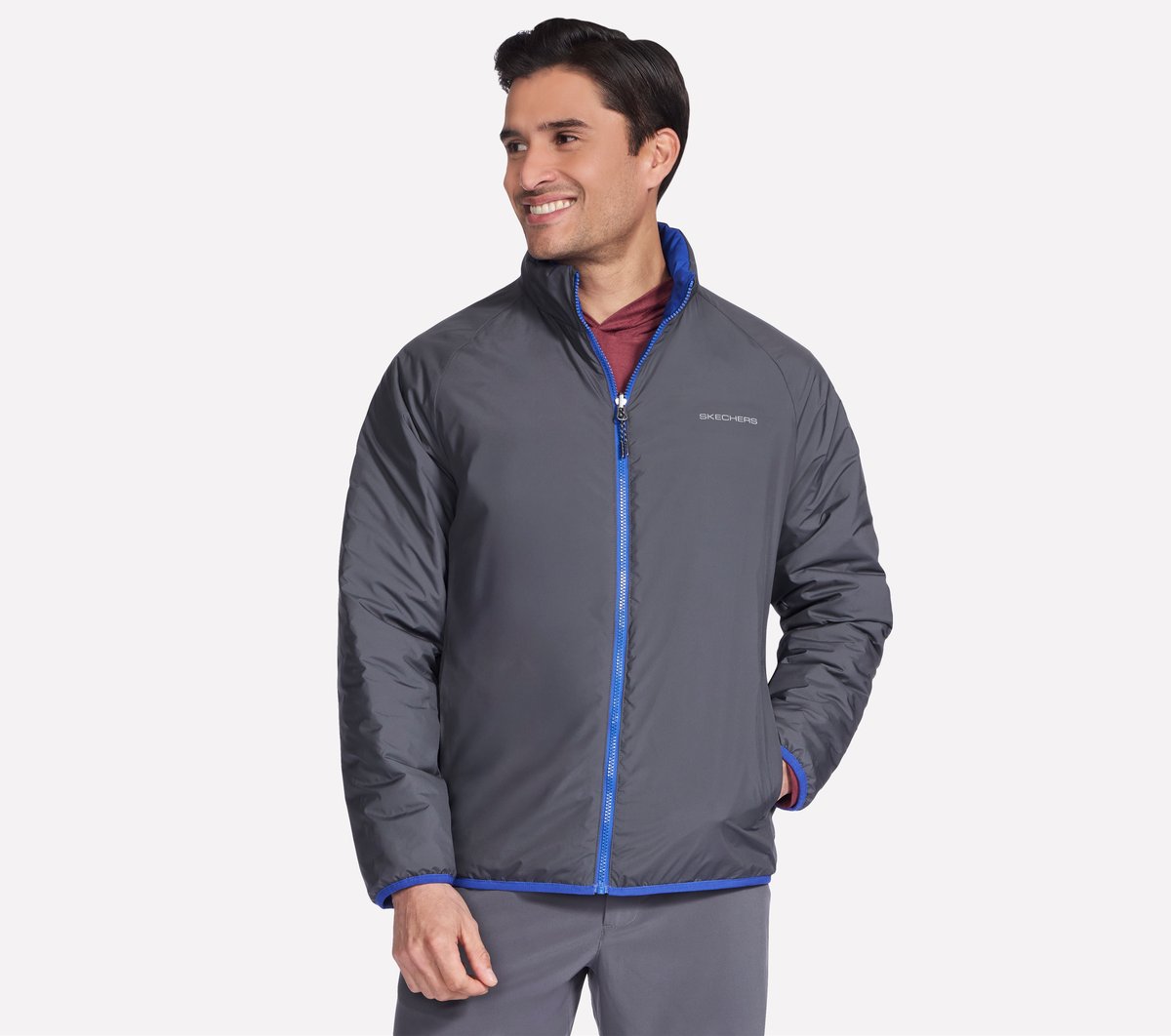Men Skechers GO SHIELD Cozy Fit Altitude Reversible Jacket | Skechers Men