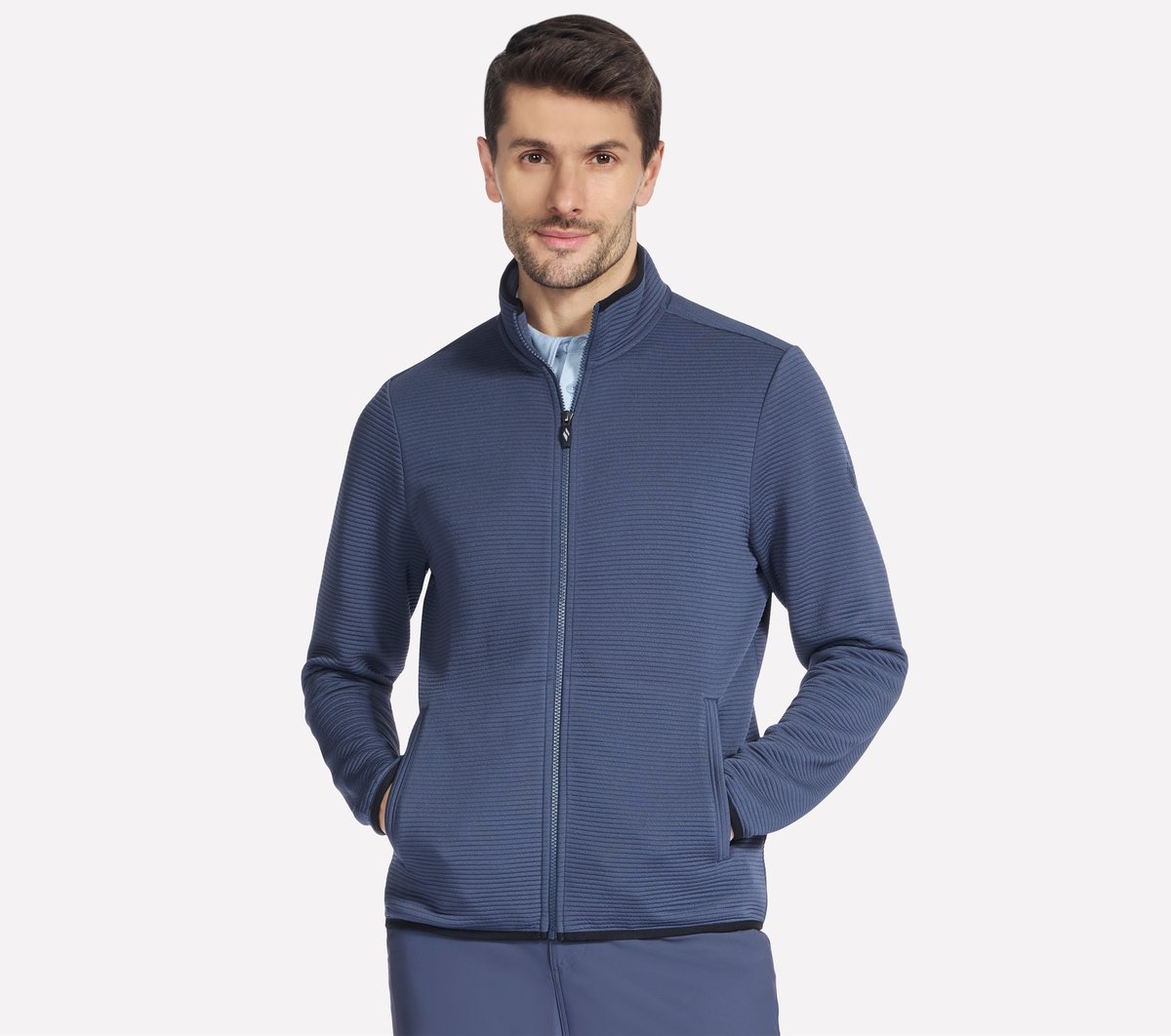 Men Skechers The Hoodless Hoodie Ottoman Jacket | Skechers Men