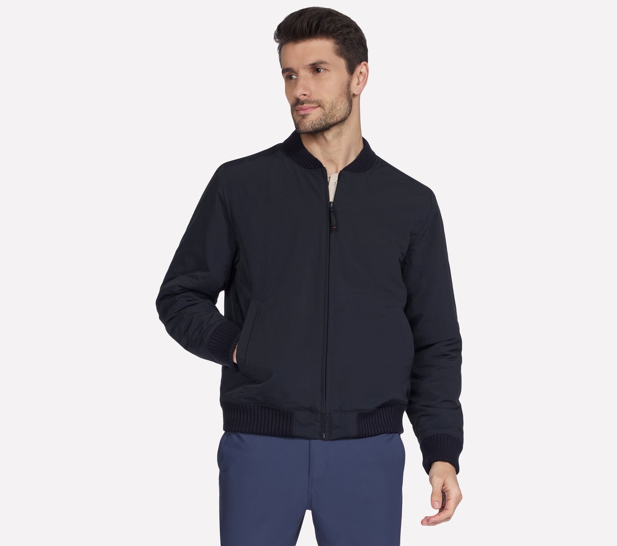 Men Skechers Alpha Reversible Bomber | Skechers Men