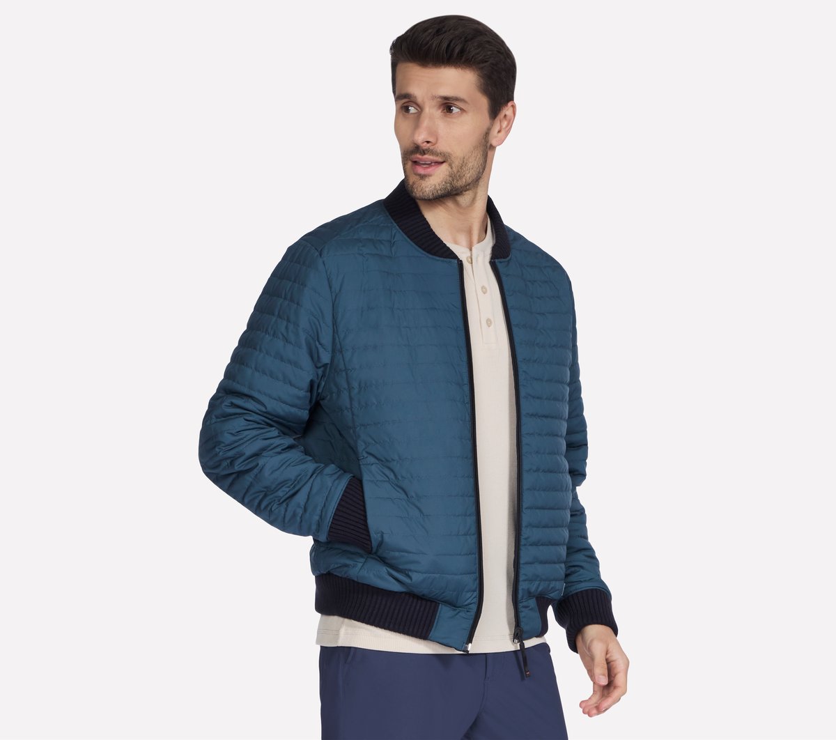 Men Skechers Alpha Reversible Bomber | Skechers Men