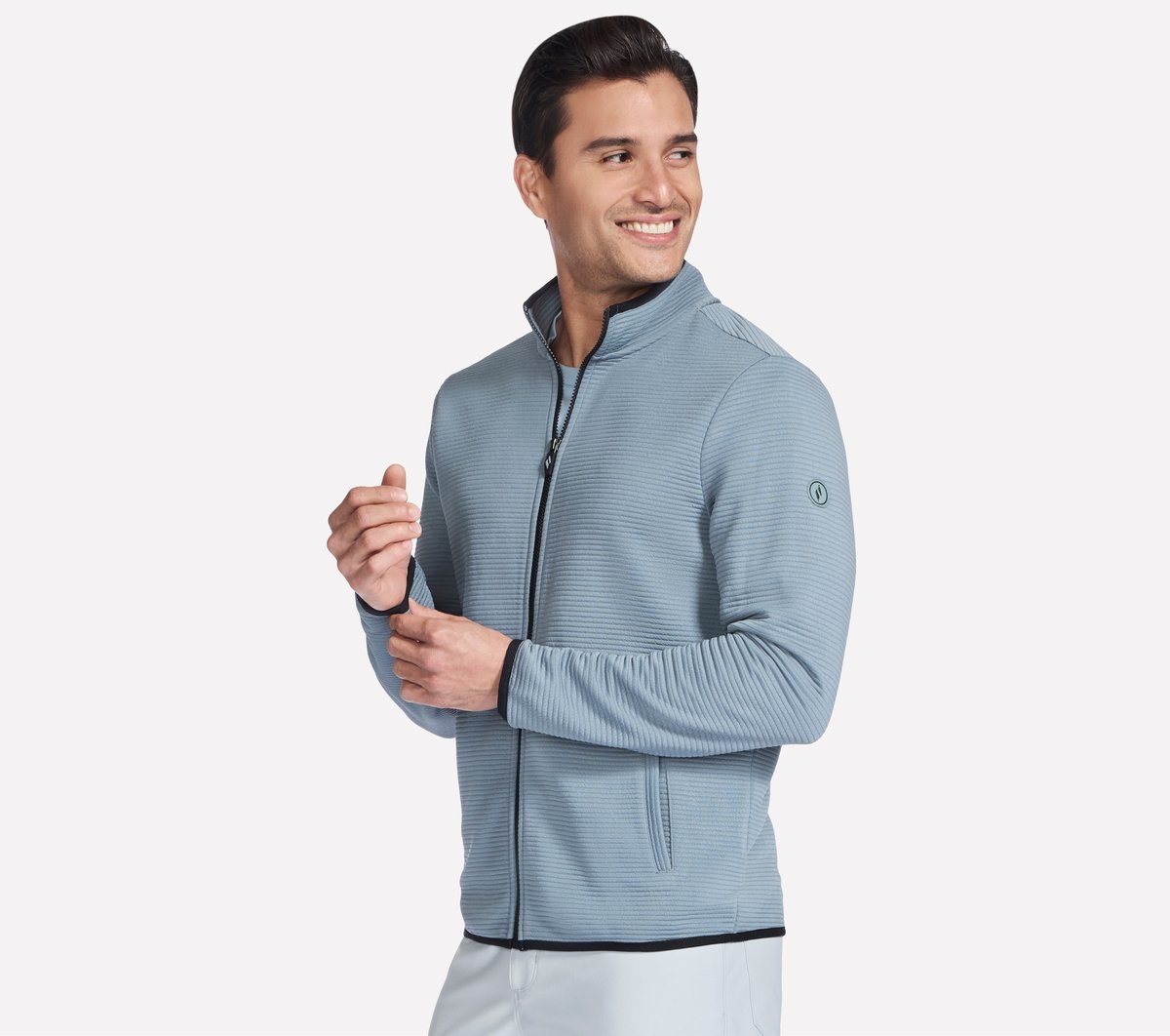 Men Skechers The Hoodless Hoodie Ottoman Jacket | Skechers Men