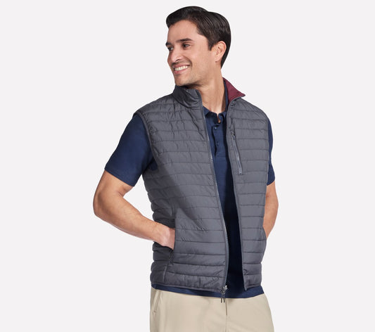 Men Skechers GO SHIELD Cozy Fit Altitude Reversible Vest | Skechers Men