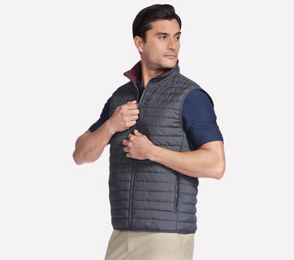Men Skechers GO SHIELD Cozy Fit Altitude Reversible Vest | Skechers Men