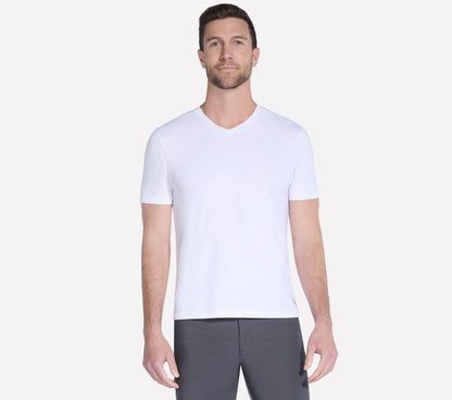 Men Skechers GO DRI Pima Short Sleeve V-Neck | Skechers Men