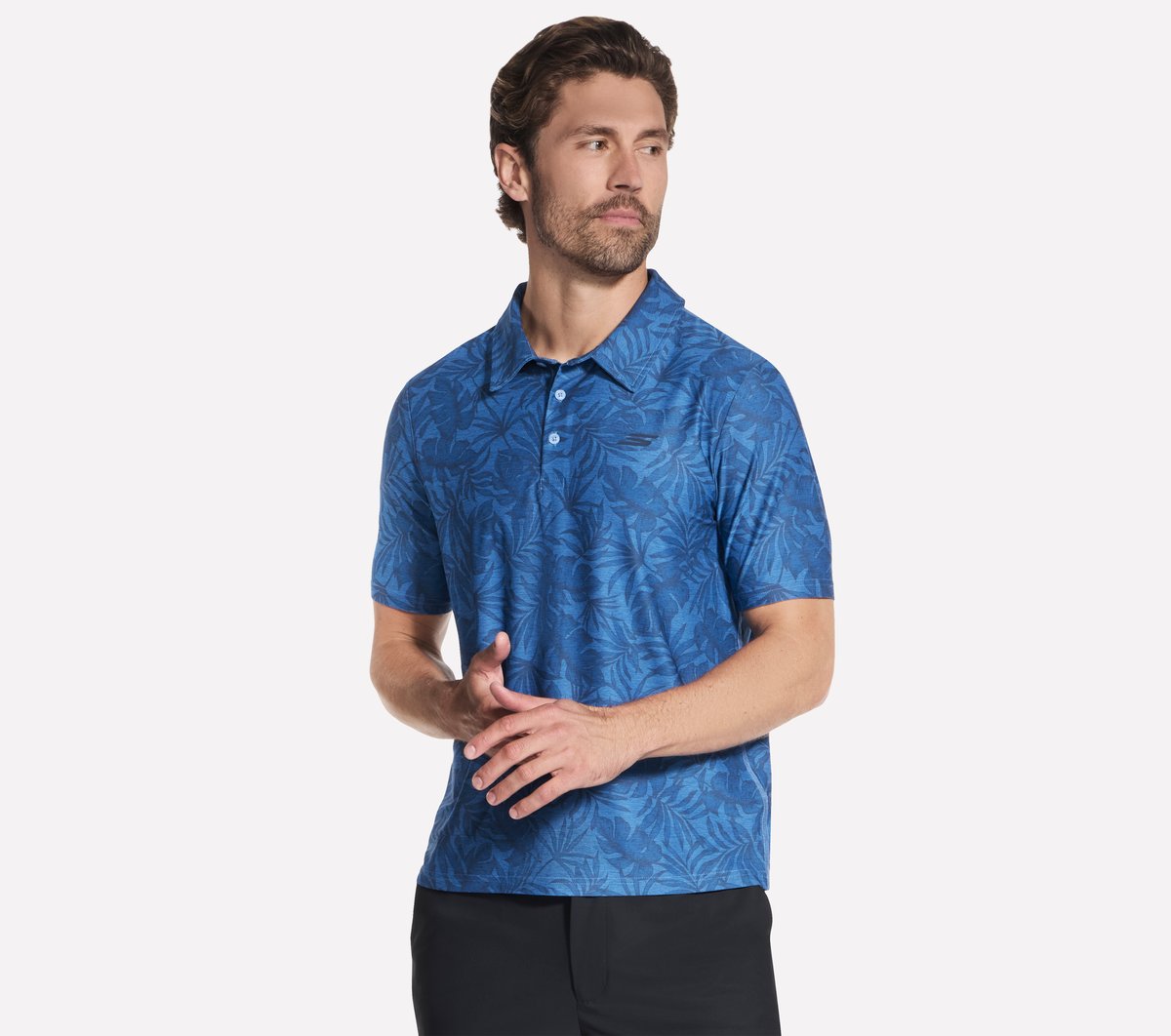 Men Skechers GO DRI All Day Printed Polo | Skechers Men