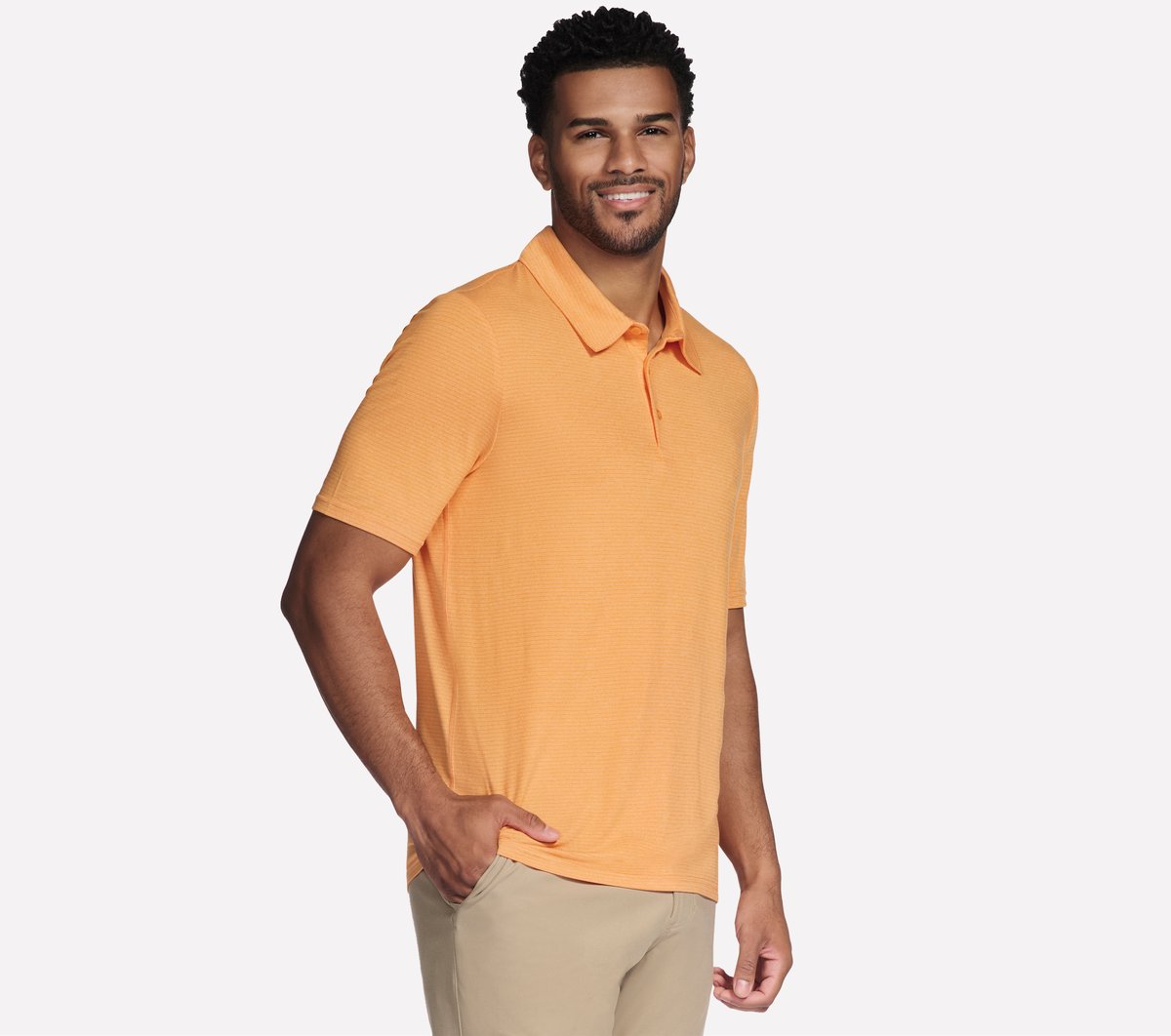 Men Skechers GO GOLF GO DRI All Day Stripe Polo | Skechers Men