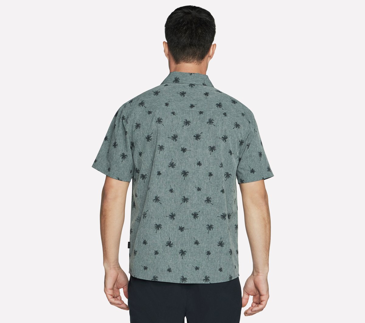 Men Skechers The GO WALK Air Printed Short Sleeve Shirt | Skechers Men