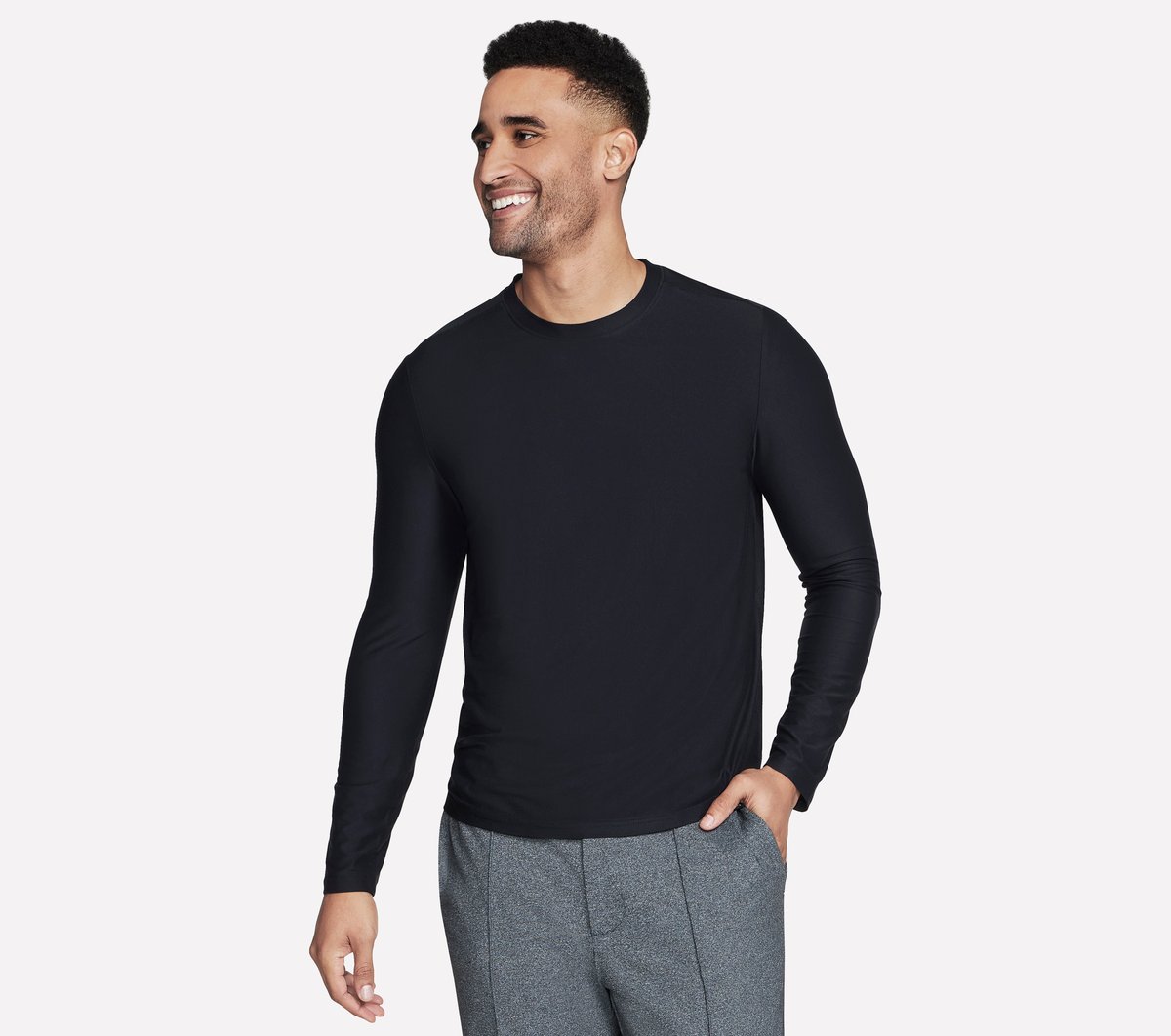 Men Skechers GO DRI All Day Long Sleeve Tee | Skechers Men