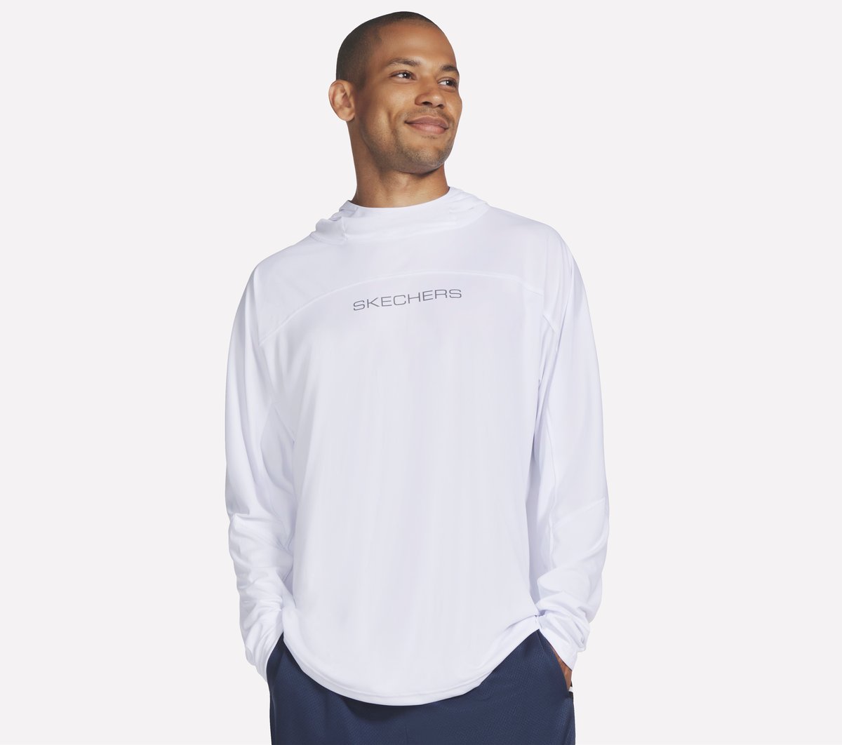 Men Skechers Hoops Long Sleeve Hoodie | Skechers Men